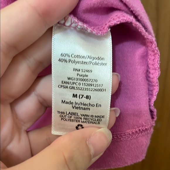 WONDER NATION UEC Girls Size Medium (7/8) Mermaid Tank Top Purple Blue - Picture 6 of 8